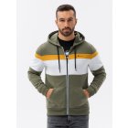 Men's hooded sweatshirt - olive V5 B1420