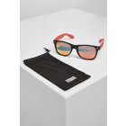 Sonnenbrille // Urban classics Sunglasses Likoma Mirror UC black red