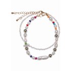 Urban Classics / Various Pearl Layering Anklet multicolor