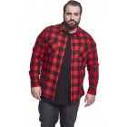 Herrenhemd // Urban classics Checked Flanell Shirt blk/red