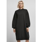 Damenkleider // Urban Classics Ladies Organic Oversized Midi Crewneck Dress black