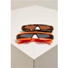 Sonnenbrille // Urban Classics Sunglasses Alabama 2-Pack orange/brown