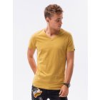 Men's plain t-shirt S1369 - mustard