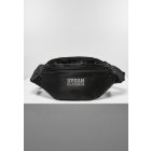 Urban Classics / Recycled Ribstop Double Zip Shoulder Bag black