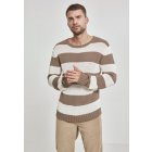 Herrenpullover // Urban Classics Striped Sweater beige/offwhite