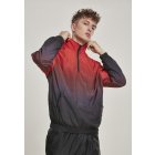 Herren-Jacke // Urban Classics Gradient Pull Over Jacket blk/red
