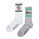 Merchcode / Popeye Socks 2-Pack heathergrey/white