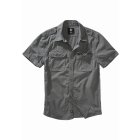 Herrenhemd // Brandit / Vintage Shirt shortsleeve charcoal grey