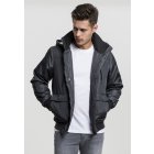 Herren-Winterjacke // Urban Classics Heavy Hooded Jacket darkgrey