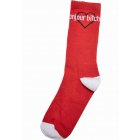 Socken // Mister Tee / Bonjour Bitches Socks 3-Pack black/white/red