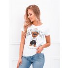 Women's printed t-shirt SLR068 - white