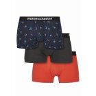 Boxershorts // Urban classics Boxer Shorts 3-Pack bird aop+ boxer orange + cha