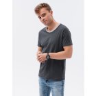 Men's plain t-shirt S1385 - V7 dark grey
