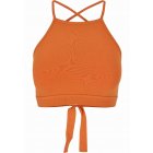 Frauentop // Urban Classics / Ladies Triangle Top vintage orange