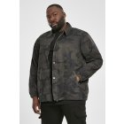 Herren-Jacke // Urban Classics Camo Cotton Coach Jacket dark camo