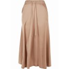 Damen röcke // Urban classics Ladies Satin Midi Skirt softtaupe