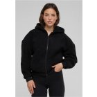 Urban Classics / Ladies Oversized Sherpa Zip Hoody black