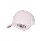 Baseballmütze // Flexfit Foam Trucker Cap Curved Visor white/pink/pink