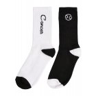 Urban Classics / Zodiac Socks 2-Pack black/white cancer