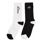 Urban Classics / Zodiac Socks 2-Pack black/white libra