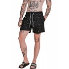 Herrenbadebekleidung // Urban classics Embroidery Swim Shorts shark/black/white