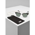 Sonnenbrille // Urban classics  Sunglasses Crete With Chain black/green