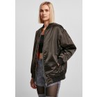 Damen-Jacke  // Urban Classics Ladies Oversized Satin Bomber Jacket black