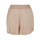 Shorts // Urban classics Ladies Viscose Satin Resort Shorts softtaupe
