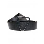 Herrengürtel // Urban Classics / Synthetic Leather Triangle Buckle Belt black