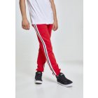 Urban classics 3-Tone Side Stripe Terry Pants firered/wht/blk